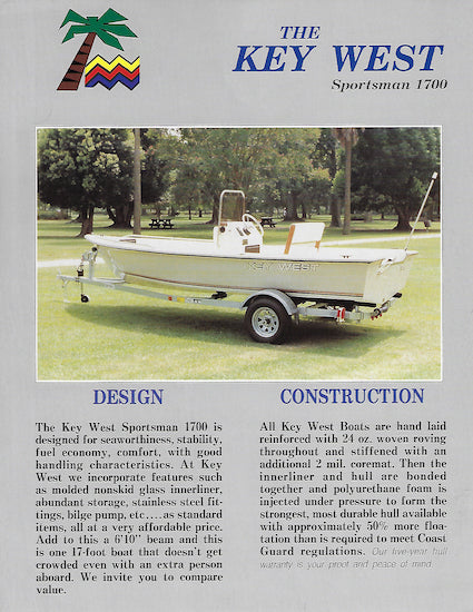 Key West Sportsman 1700 Brochure
