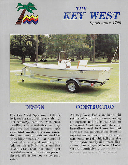Key West Sportsman 1700 Brochure