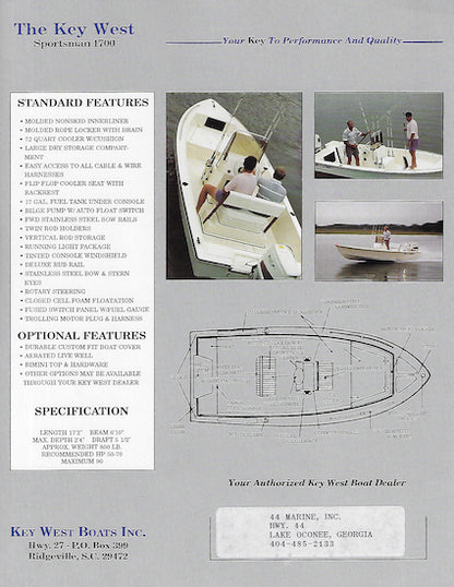 Key West Sportsman 1700 Brochure