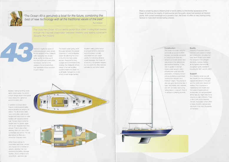 Westerly Ocean 43 Launch Brochure