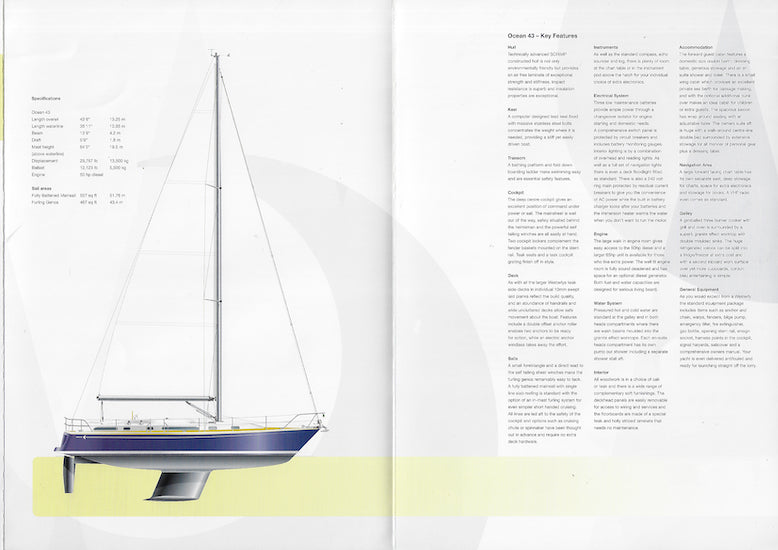Westerly Ocean 43 Launch Brochure