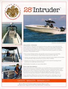 Boston Whaler Baja Intruder 28 Brochure