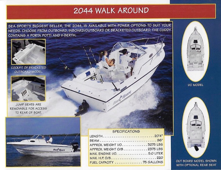 Sea Sport 1998 / 1999 Brochure – SailInfo I boatbrochure.com