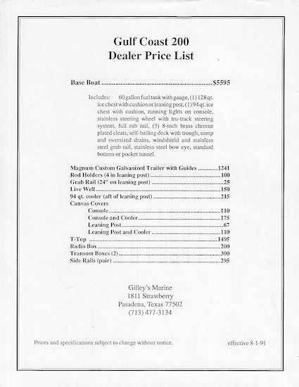 Gulf Coast 200 Brochure