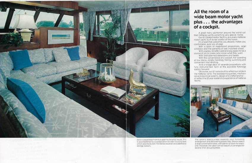 Hatteras 61 Cockpit Motor Yacht Brochure
