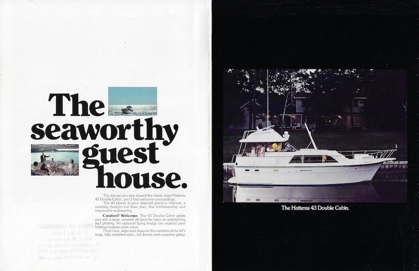 Hatteras 43 Double Cabin Brochure