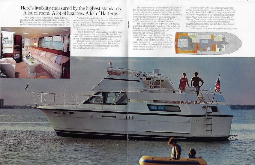 Hatteras 41 Double Cabin Motor Yacht Brochure