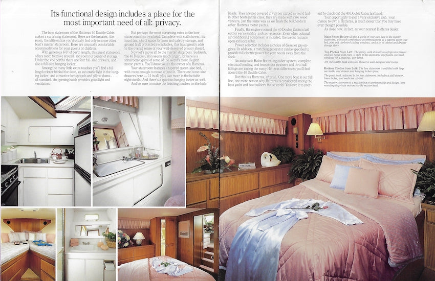 Hatteras 41 Double Cabin Motor Yacht Brochure