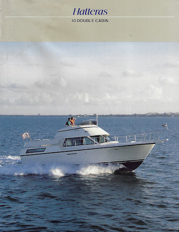 Hatteras 41 Double Cabin Motor Yacht Brochure