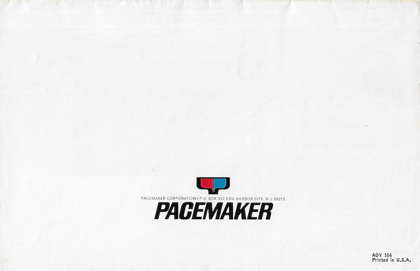 Pacemaker 1960s Poster Brochure