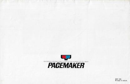 Pacemaker 1960s Poster Brochure