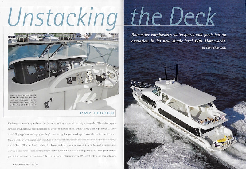 Bluewater 680 Power & Motoryacht Magazine Reprint Brochure