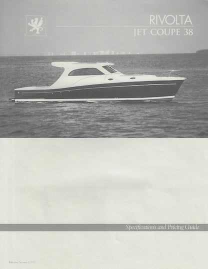Rivolta Jet Coupe 38 Specification Brochure