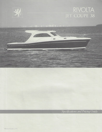 Rivolta Jet Coupe 38 Specification Brochure