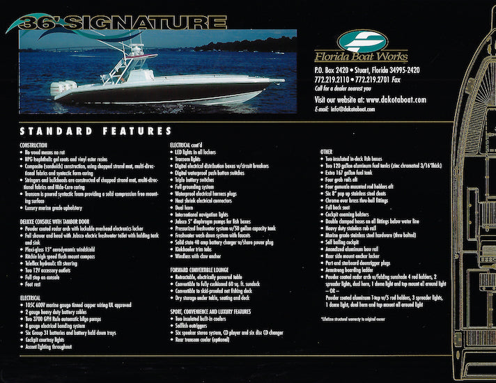Dakota 36 Signature Brochure
