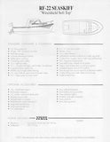 Rosborough RF-22 Seaskiff Windshield Softtop Brochure