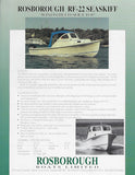 Rosborough RF-22 Seaskiff Windshield Softtop Brochure