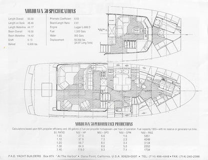 Nordhavn 50 Specification Brochure