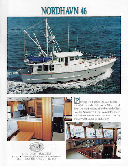Nordhavn 46 Specification Brochure