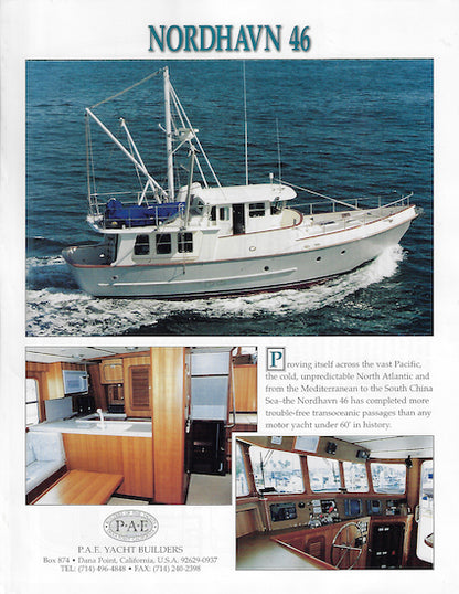 Nordhavn 46 Specification Brochure