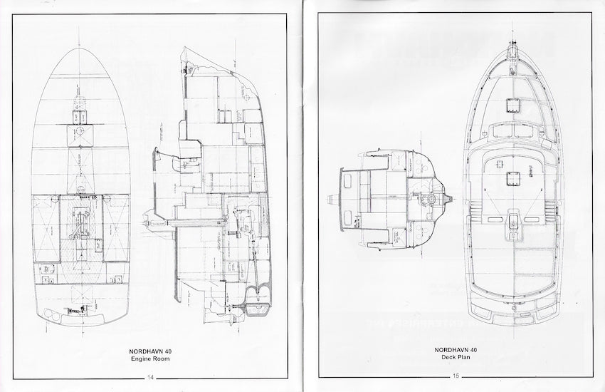 Nordhavn 40 Specification Launch / Construction Brochure