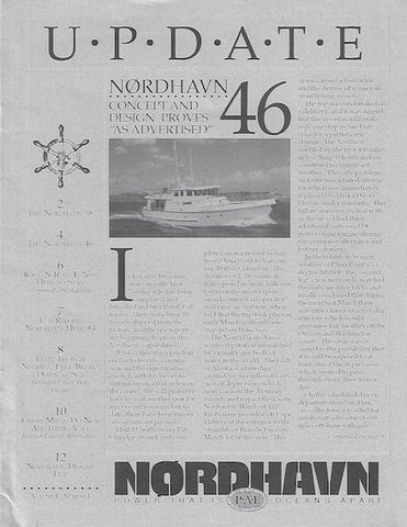 Nordhavn 46 Newsletter Brochure - Volume 1