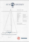 Jeanneau Sun Odyssey 34 Specification Brochure