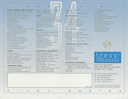 Mainship Pilot 34 Specification Brochure