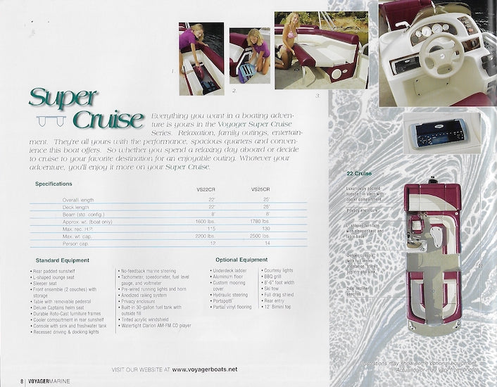 Voyager 2003 Pontoon Brochure