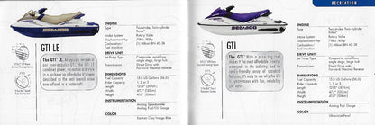Sea Doo 2003 Watercraft Mini Brochure