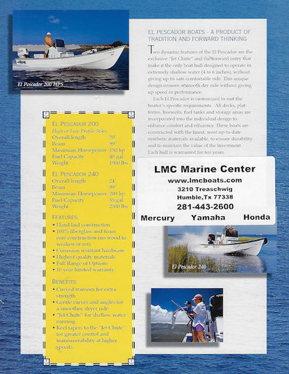 El Pescador Brochure