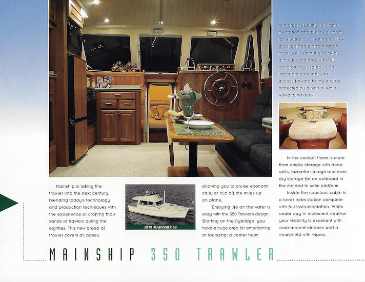Mainship 350 Trawler Brochure