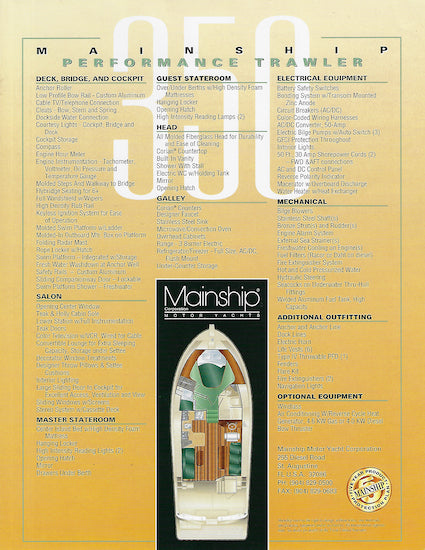 Mainship 350 Trawler LaunchBrochure