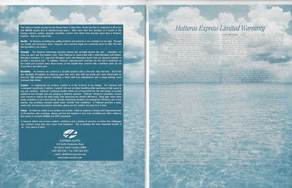 Hatteras 50 Convertible Specification Brochure