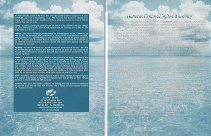 Hatteras 54 Convertible Specification Brochure