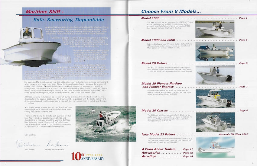 Maritime Skiff 2002 Brochure