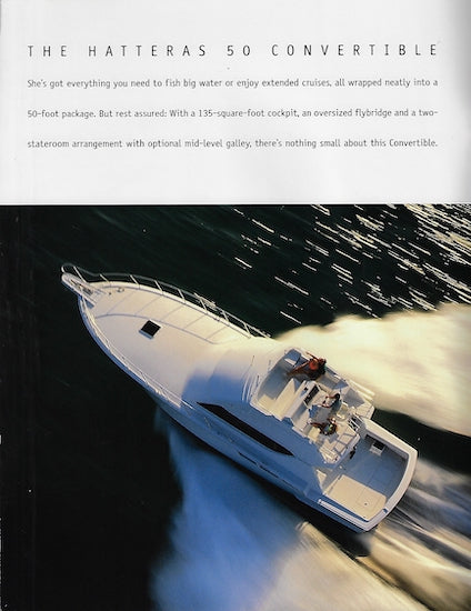Hatteras 50 Convertible Brochure