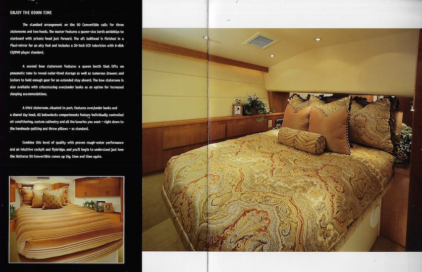 Hatteras 50 Convertible Brochure – SailInfo I boatbrochure.com