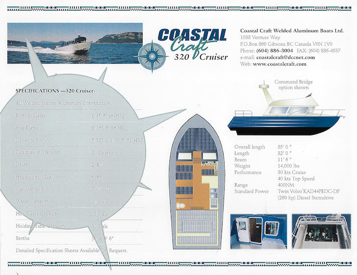 Coastal Craft 320 Cruiser Brochure
