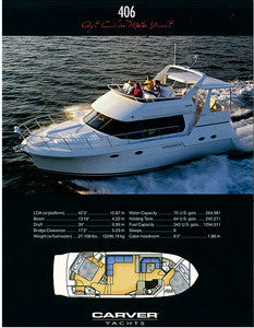 Carver 406 Aft Cabin Motor Yacht Specification Brochure