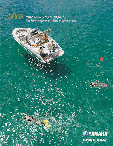 Yamaha 2003 Sport Boats Brochure