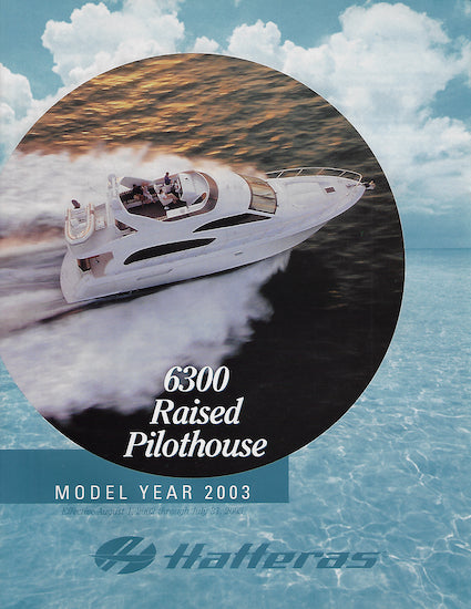 Hatteras 6300 Raised Pilothouse Specification Brochure