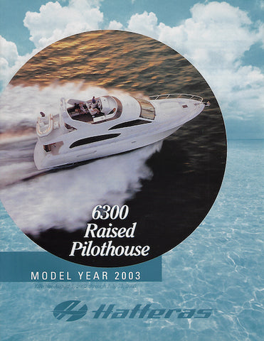 Hatteras 6300 Raised Pilothouse Specification Brochure