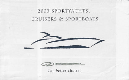 Regal 2003 Poster Brochure
