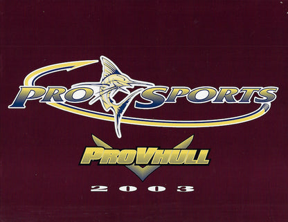 Pro Sports 2003 Brochure