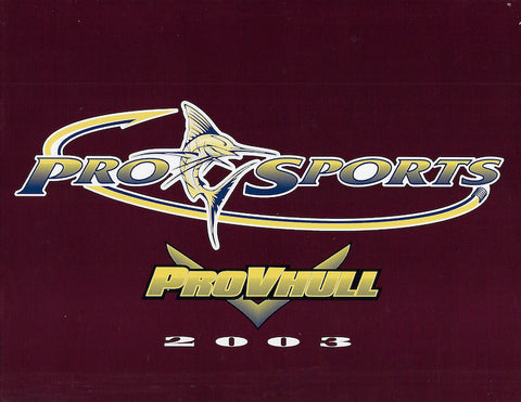 Pro Sports 2003 Brochure