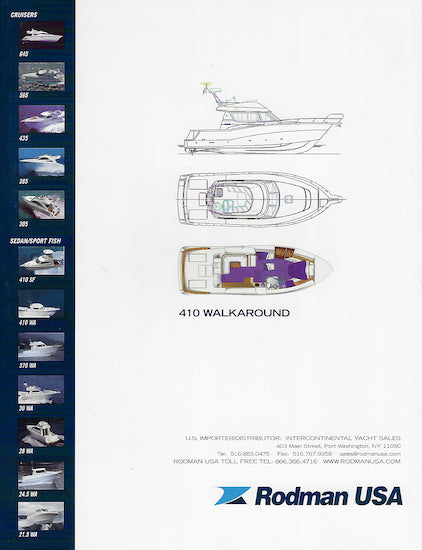 Rodman 410 Walkaround Specification Brochure
