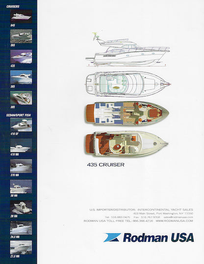 Rodman 435 Cruiser Specification Brochure