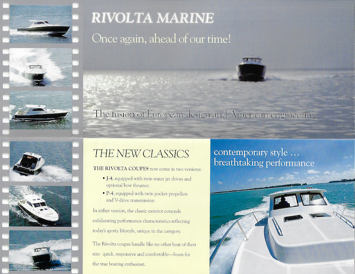 Rivolta Jet Coupe J4 and Coupe P4 Brochure