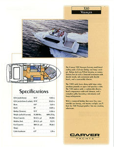 Carver 320 Voyager Specification Brochure